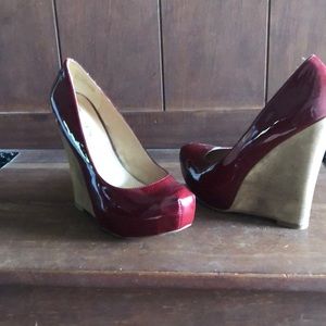 Platforms- Red Patent Leather Heel!